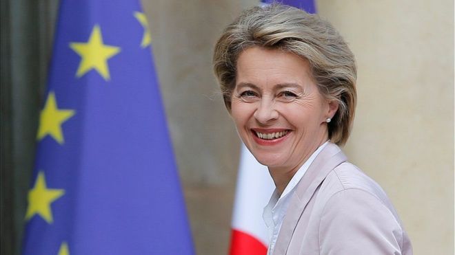 युरोपेली आयोगको अध्यक्षमा पहिलो महिला निर्वाचित