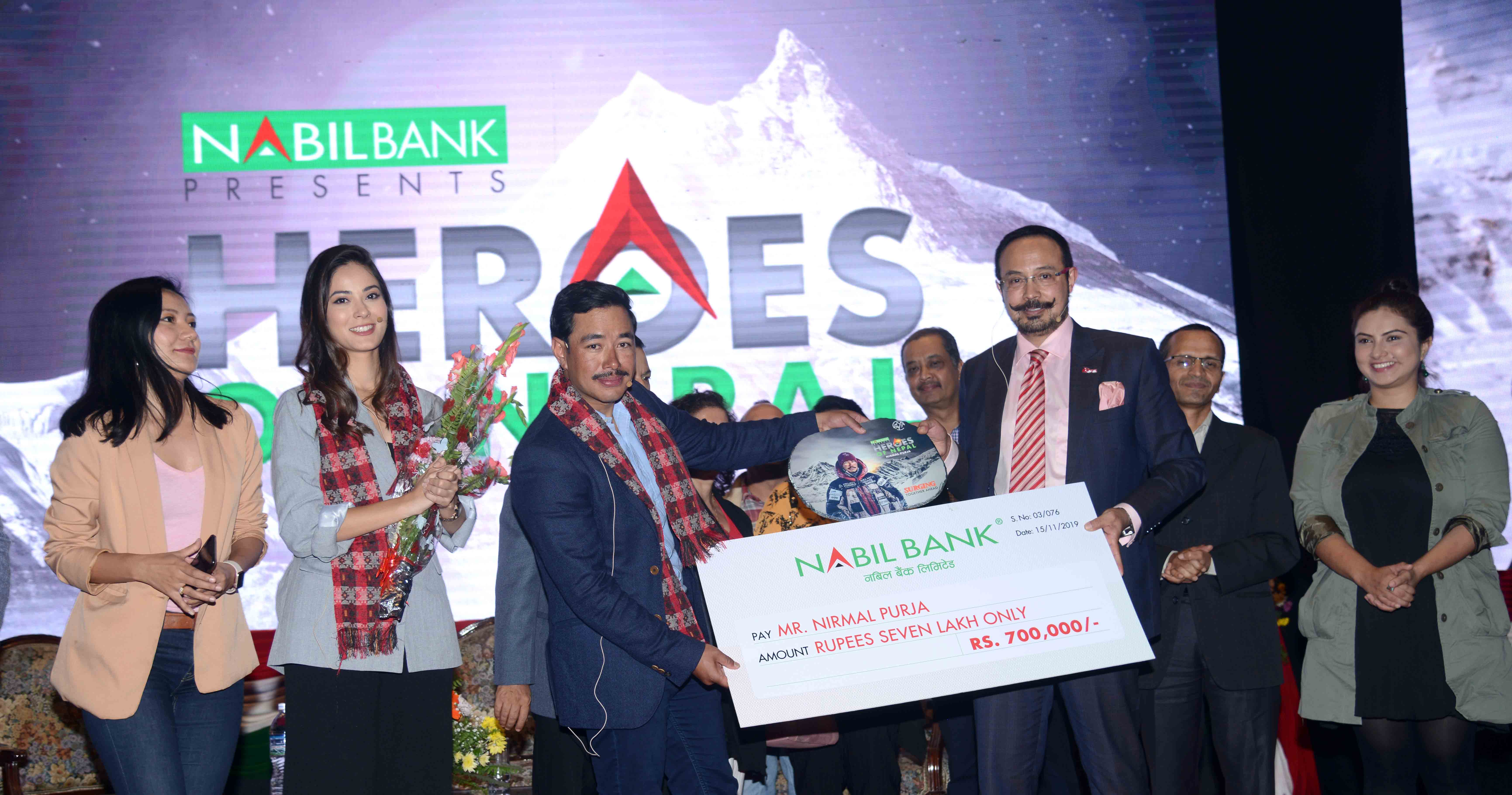 Nabil Bank Launches Heroes of Nepal series by Felicitating Nirmal Purja