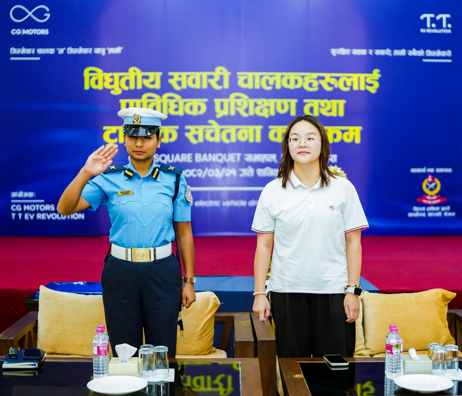 विद्युतीय सवारी चालकहरूका लागि सीजी मोटर्स र टीटी ईभी रिभोलुशनको ट्राफिक सचेतना कार्यक्रम सम्पन्न