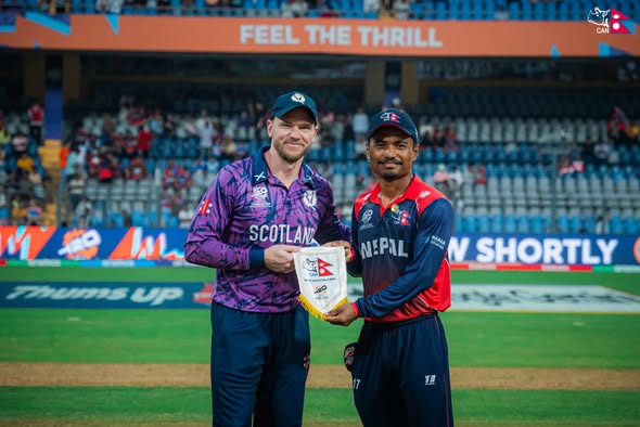 स्कटल्यान्डविरुद्ध नेपालले टस जित्यो, पहिले फिल्डिङ गर्ने