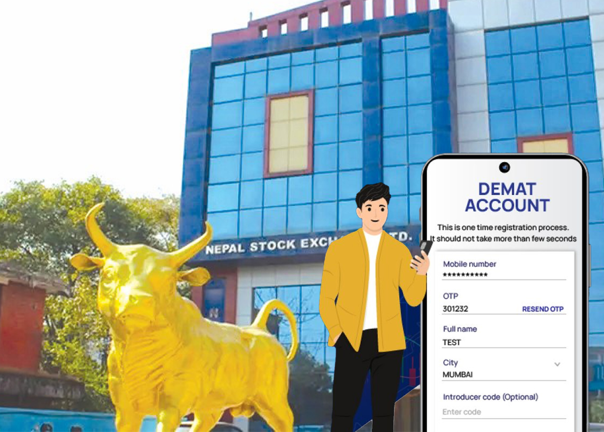 सेयर बजारमा सहभागि जनसंख्या २६ प्रतिशत बढी, डिम्याट खाता खोल्ने कति पुग्गे ? 
कुल जनसंख्याको २६ प्रतिशतले चलाउँछन डिम्याट खाता, ७ वर्षमा ६२ लाखले बढ्यो खाता खोल्नेको संख्या 
 डिम्याट खाता खोल्नेको संख्या ७९ लाख माथि, टिएमएस खाता ३२ लाख