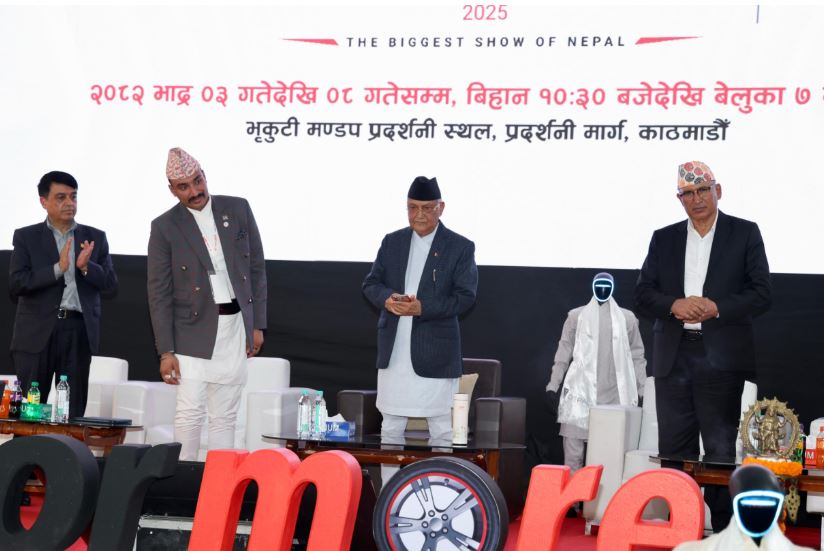 'नाडा अटो शो' आजबाट सुरु, प्रधानमन्त्री ओलीले गरे उद्घाटन