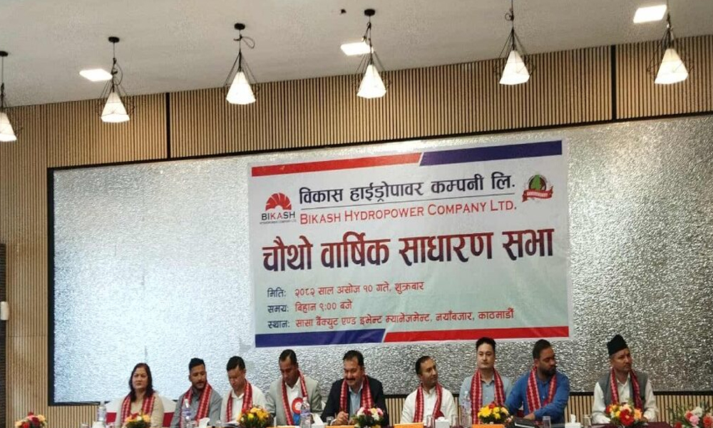 विकास हाइड्रोपावरको साधारणसभा सम्पन्न