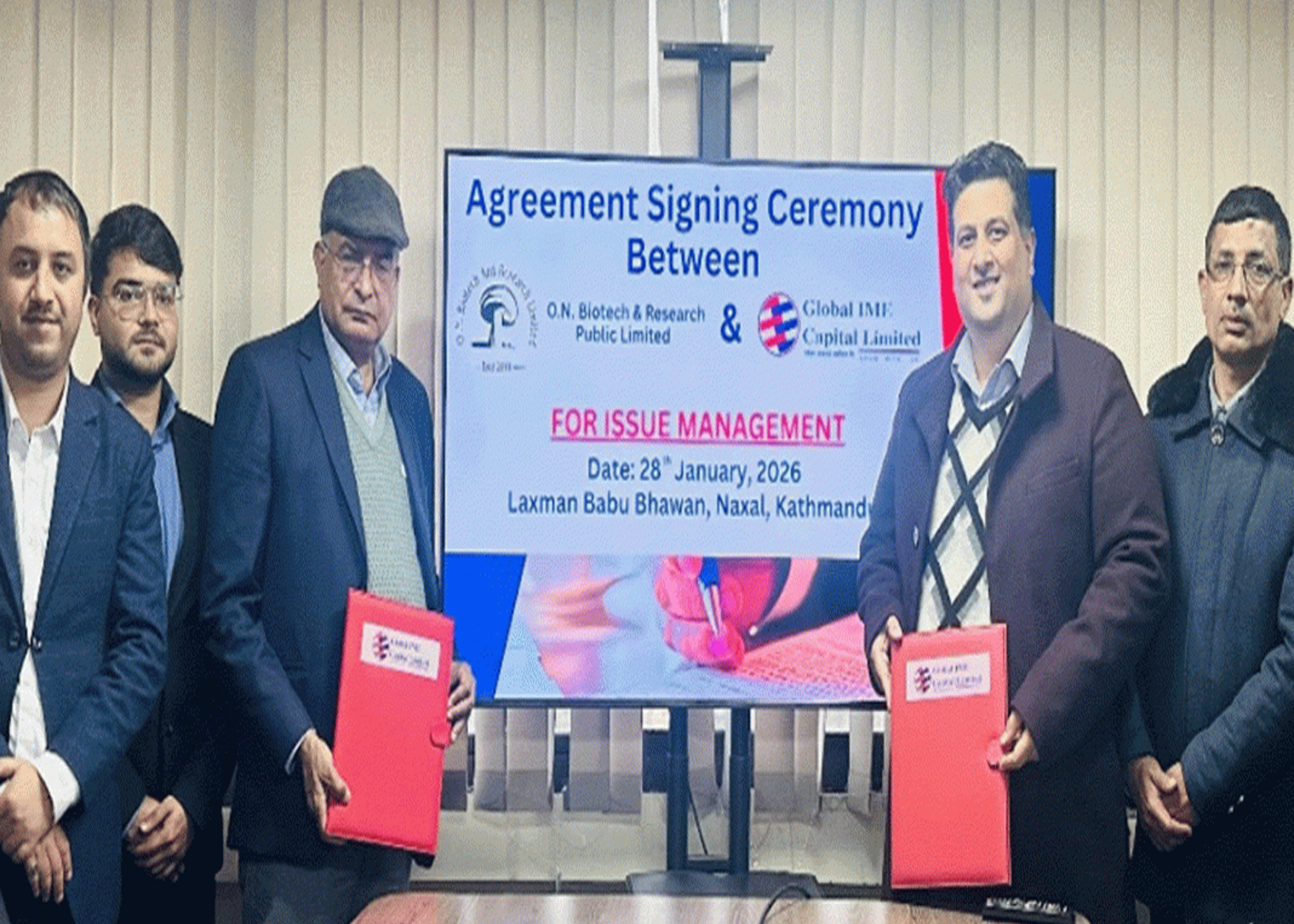 ओएन बायोटेकले आईपीओ निष्काशन गर्ने, बिक्री प्रबन्धकमा ग्लोबल आइएमई क्यापिटल