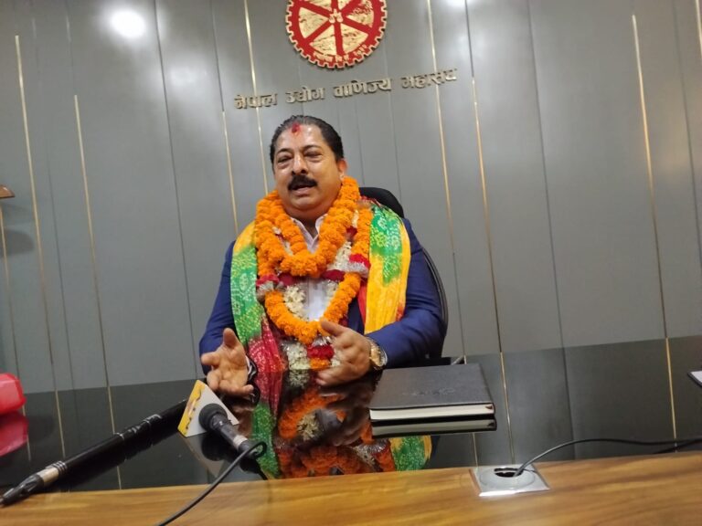 उद्योग वाणिज्य महासंघका नवनियुक्त अध्यक्ष श्रेष्ठद्धारा पदभार ग्रहण