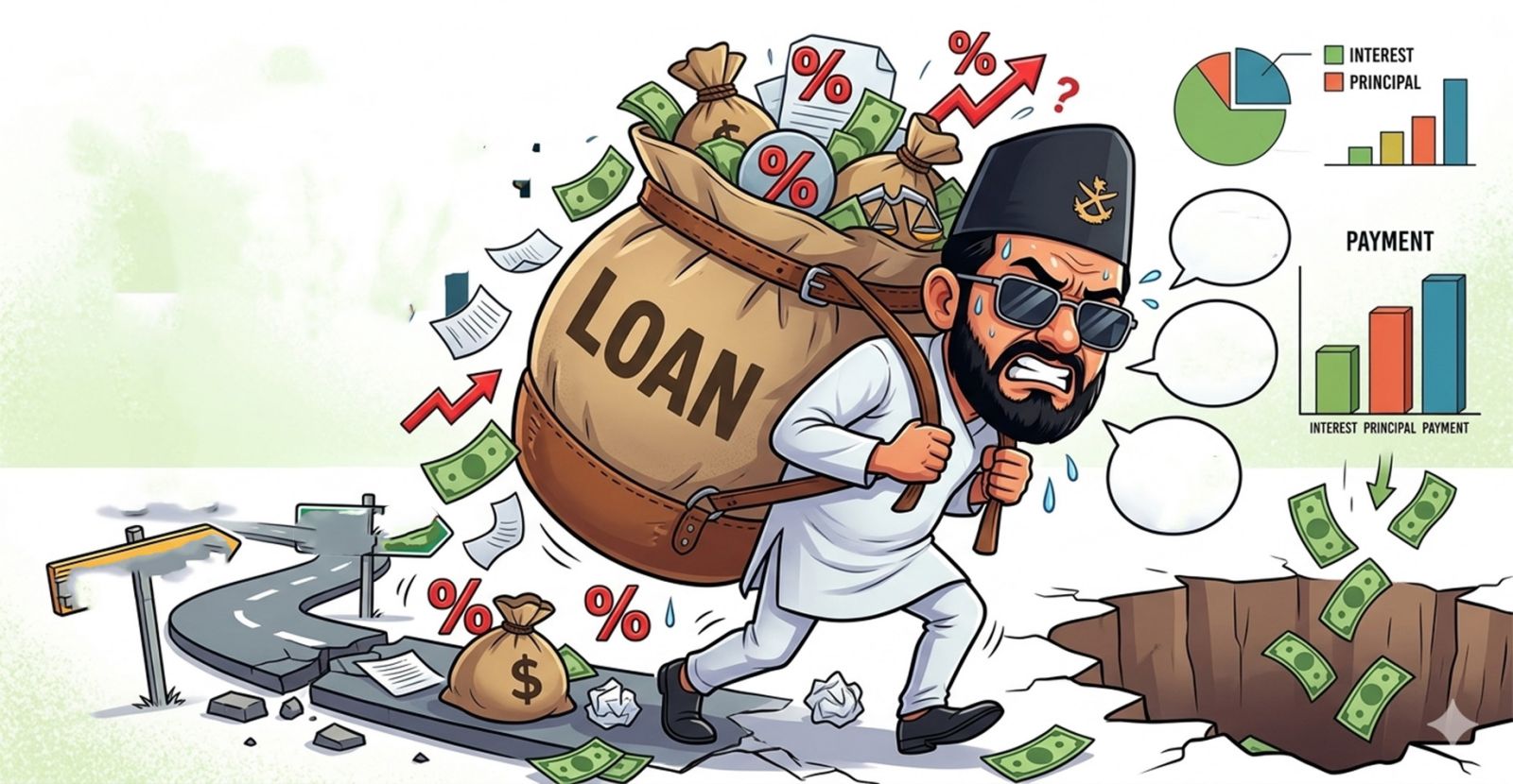 बालेन सरकारको थाप्लोमा २८ खर्ब ७८ अर्बकाे सार्वजनिक ऋणको भार