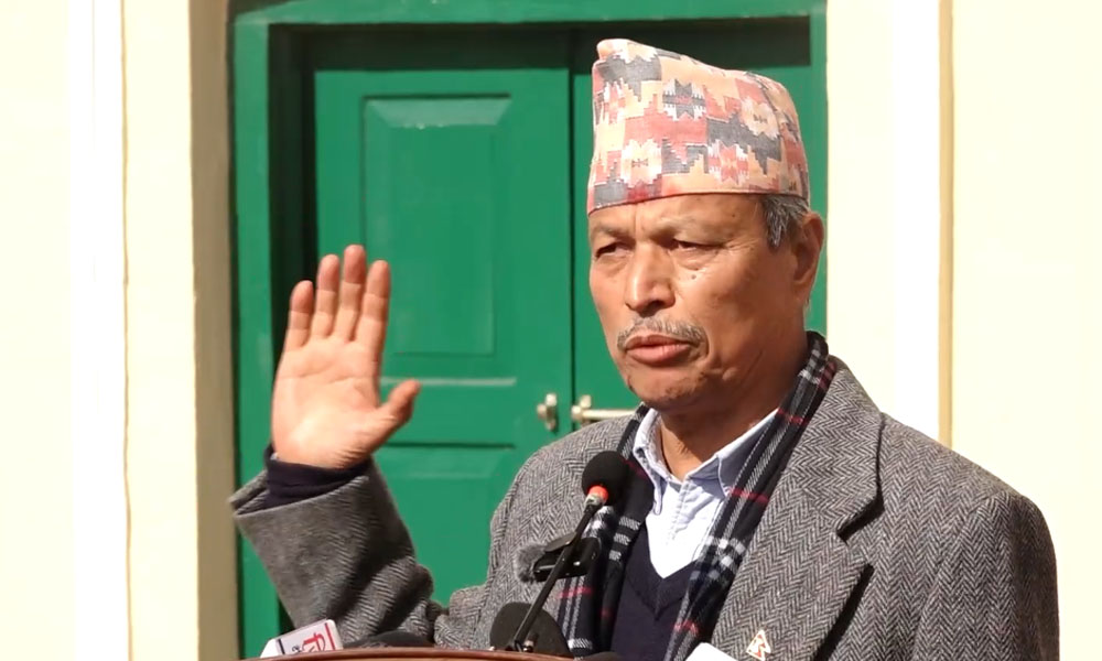 भीम रावलको ओलीलक्षित टिप्पणी- कम्युनिष्ट विरोधीसँग साँठगाँठ गरेर पद हत्याए