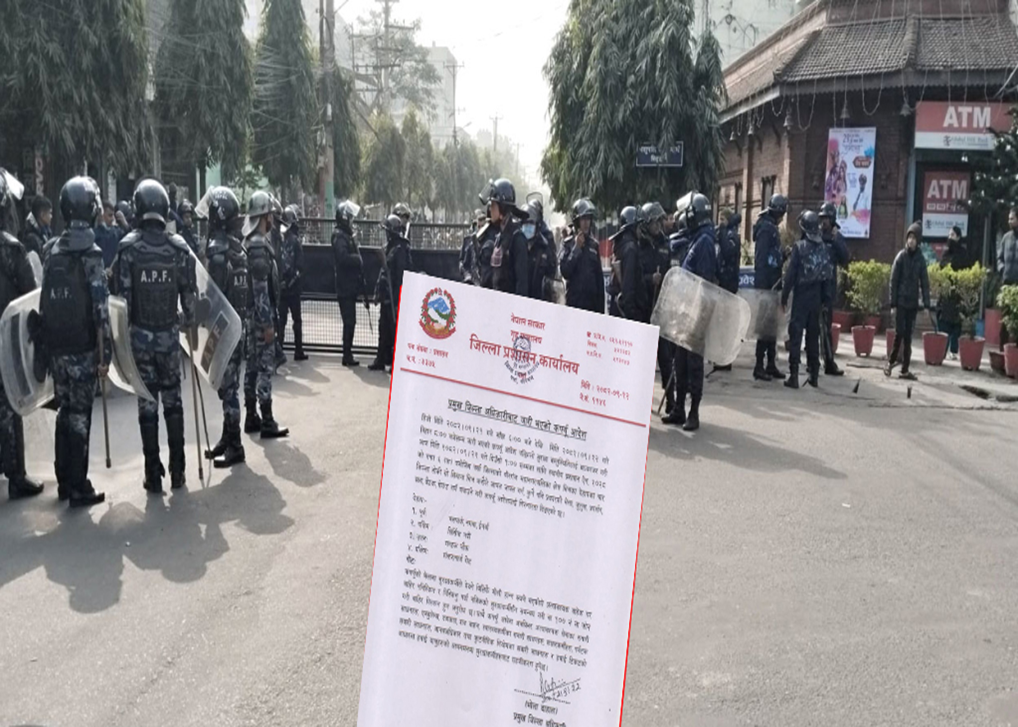 वीरगञ्जमा दिउँसो १ बजेसम्म लम्बियो कर्फ्यु