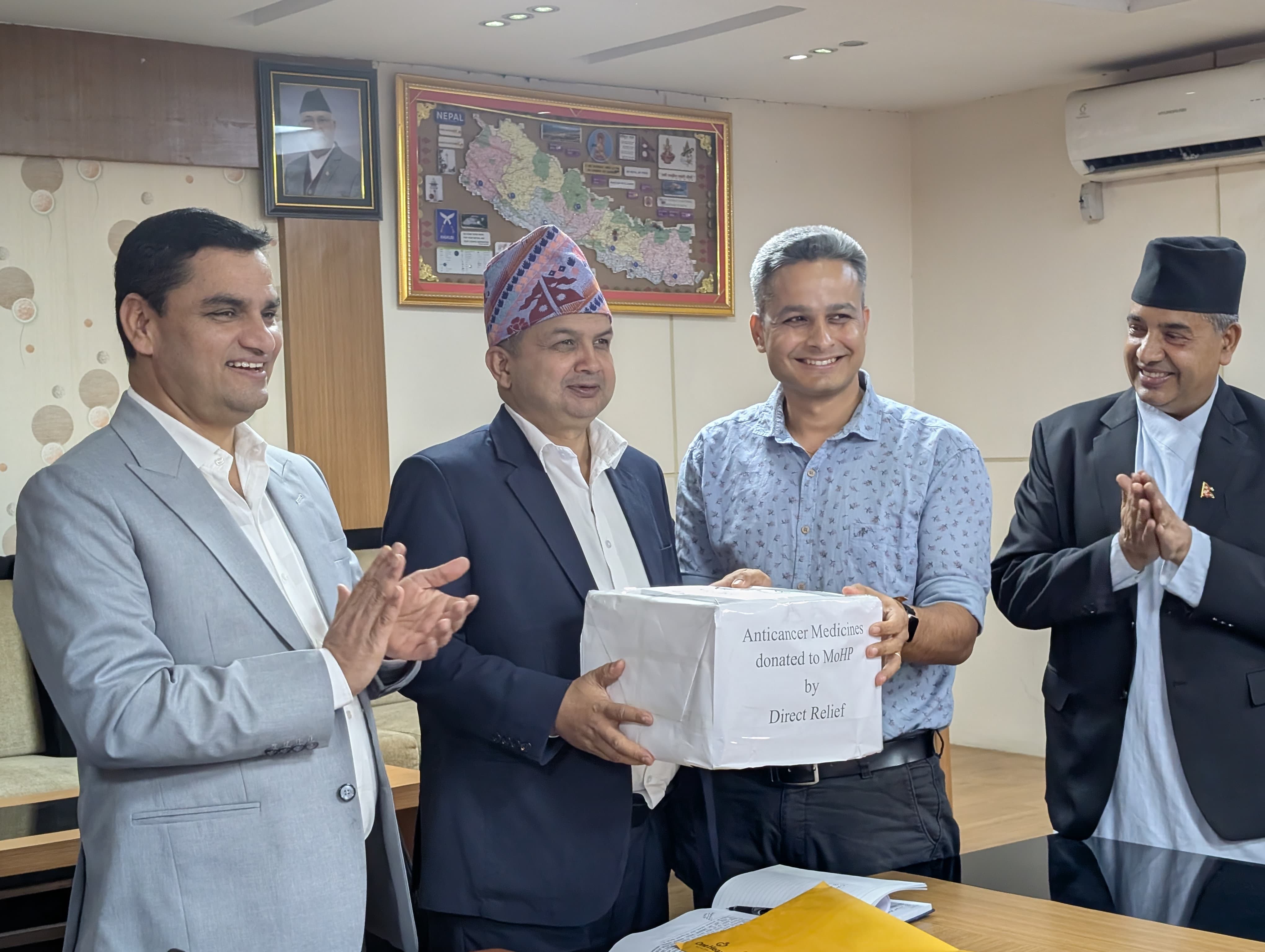 विपन्न नागरिकले क्यान्सरको सहज उपचार पाउन् भनेर निःशुल्क व्यवस्था गरेका हौंः मन्त्री पौडेल