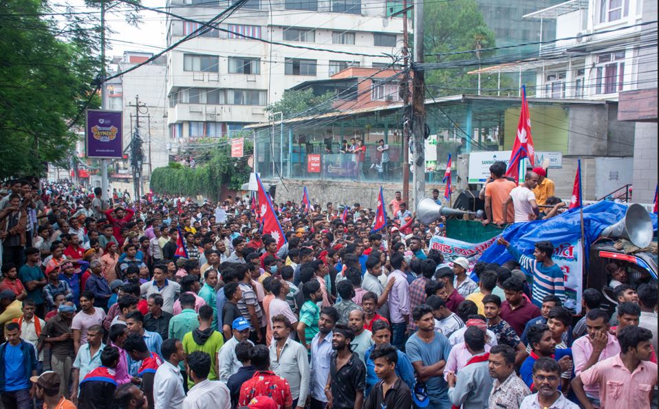काठमाडौं महानगरविरुद्ध कवाडी व्यवसायीको प्रदर्शन
