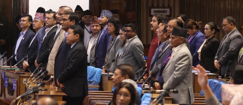 गृहमन्त्रीको राजीनामा माग्दै प्रतिनिधिसभाको बैठकमा विपक्षीको अवरोध