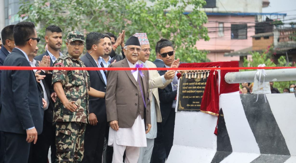 ग्वार्को ओभरपास सञ्‍चालनमा, प्रधानमन्त्रीले गरे उद्घाटन