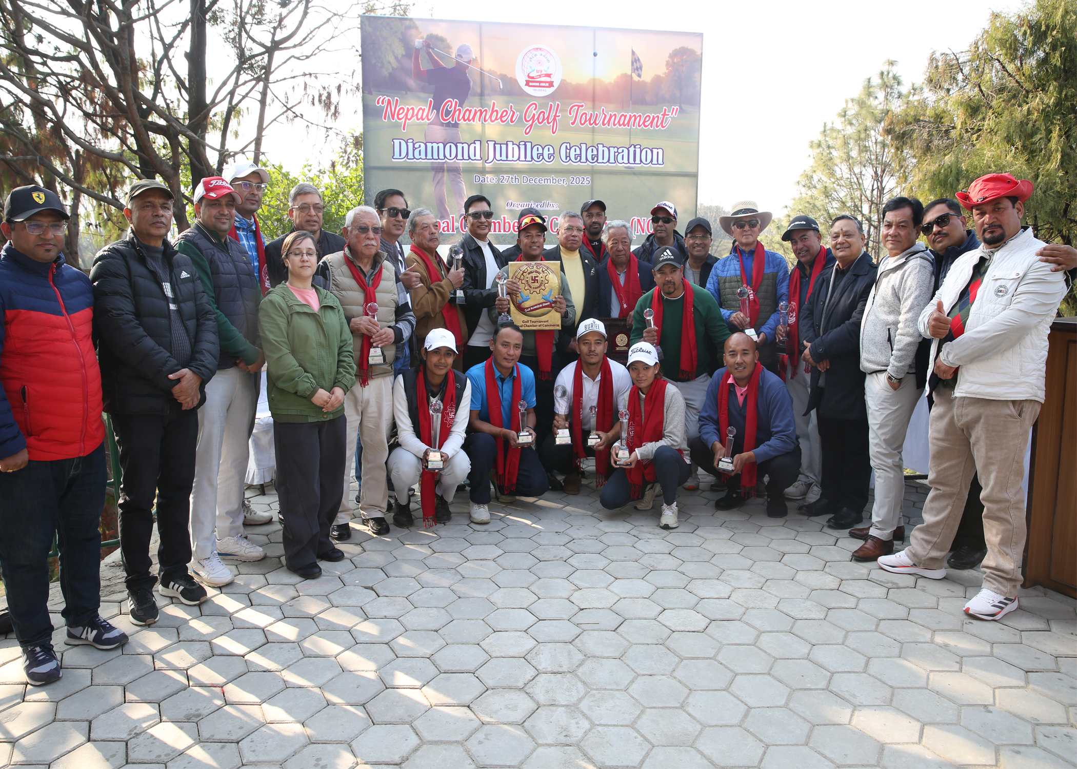 चेम्बर हीरक जयन्तीका अवसरमा कर्पोरेट गल्फ सम्पन्न