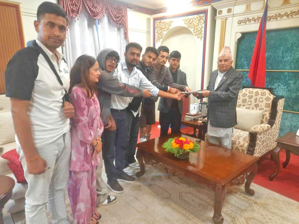 राष्ट्रपतिलाई जेनजी वार्ता टोलीले बुझायो ८ बुँदे माग