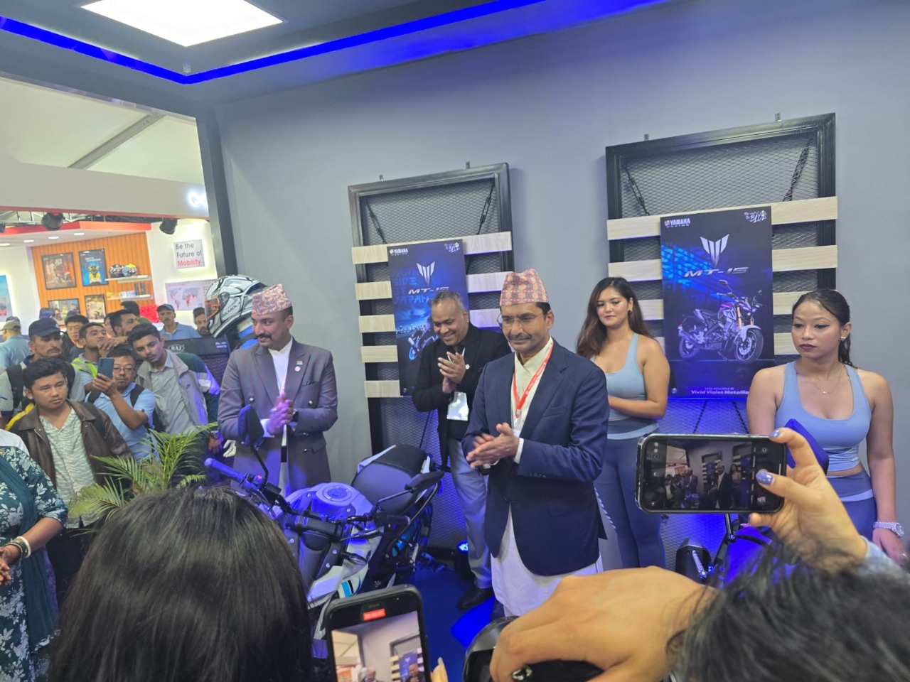 यामाहा नेपालद्वारा नाडा अटो शो २०२५ मा MT-15 V2 र FZ-S V3 DLX का नयाँ भेरियन्ट सार्वजनिक