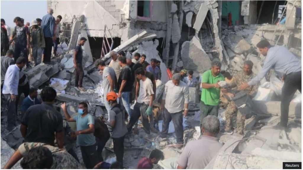 इरानभर २०० बढी मारिए, विद्यालयमा मिसाइल खस्दा १०८ जनाको मृत्यु