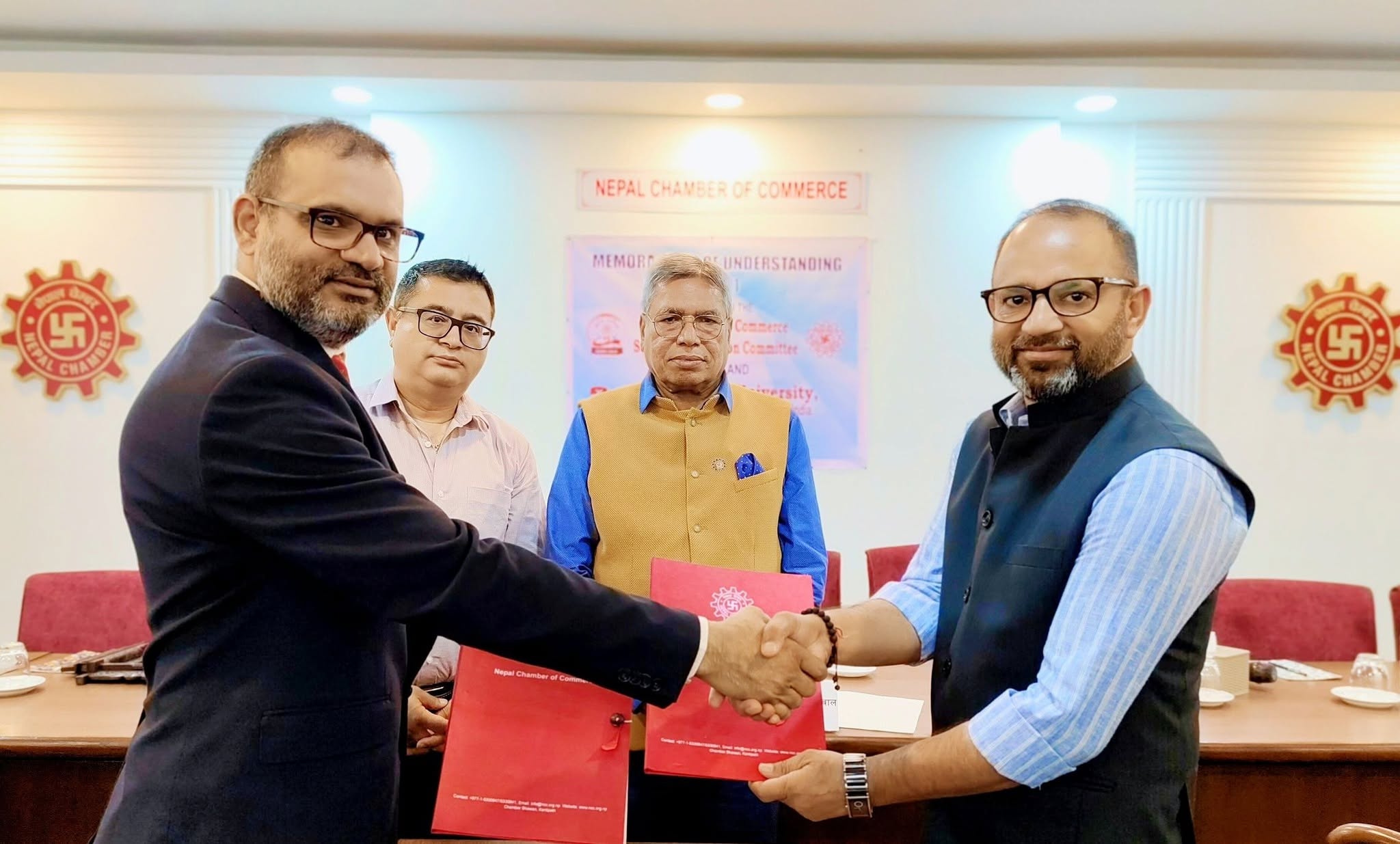 नेपाल चेम्बर अफ कमर्स र भारतको बेनेट विश्वविद्यालयबीच उद्यमशीलता तथा नवप्रवर्तनमा सहकार्य गर्ने समझदारी