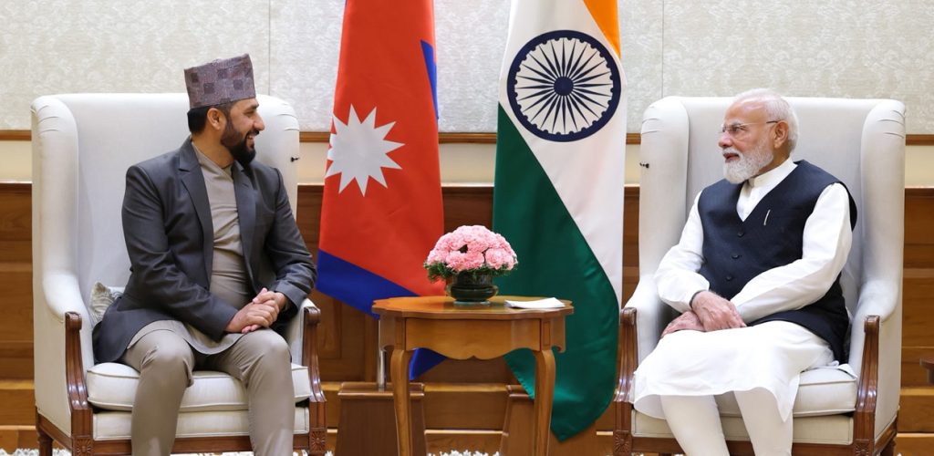 रवि लामिछाने र भारतीय प्रधानमन्त्री मोदीबीच भेटवार्ता