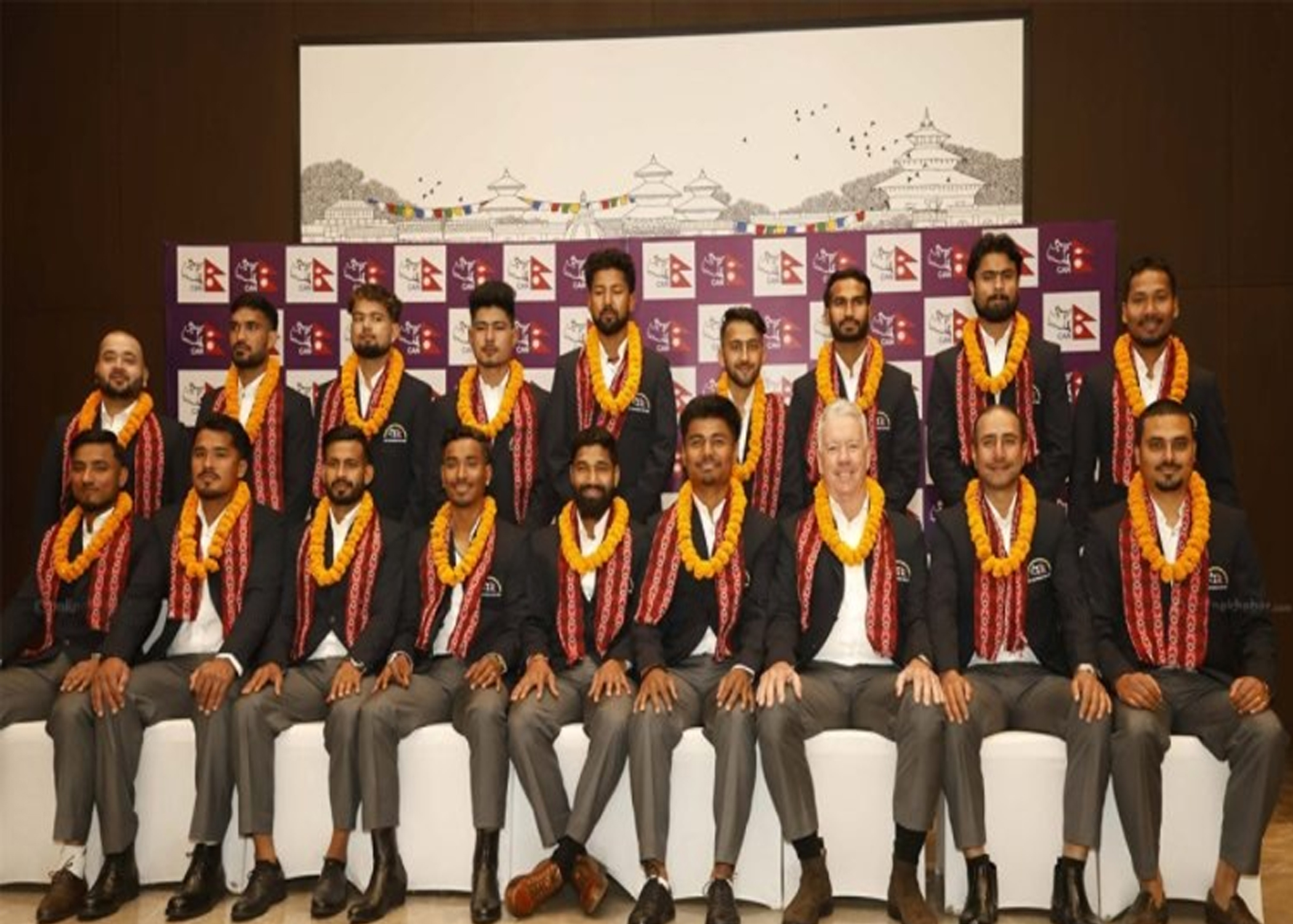 टी–२० विश्वकप खेल्न जाने नेपाली पुरुष क्रिकेट टिमको बिदाइ