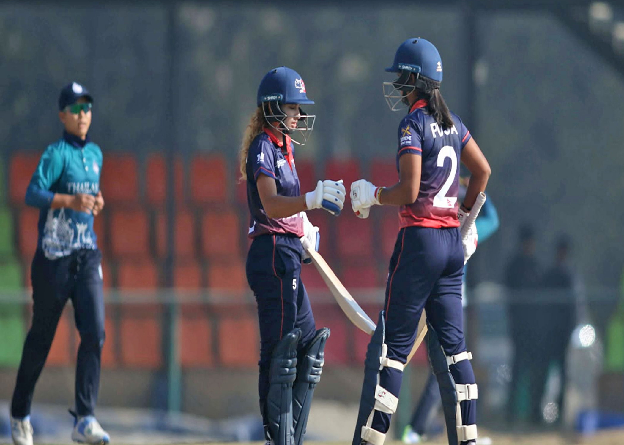 आईसीसी महिला टी–२० विश्वकप ग्लोबल छनोट : नेपालले थाइल्यान्डलाई दियो १२३ रनको लक्ष्य