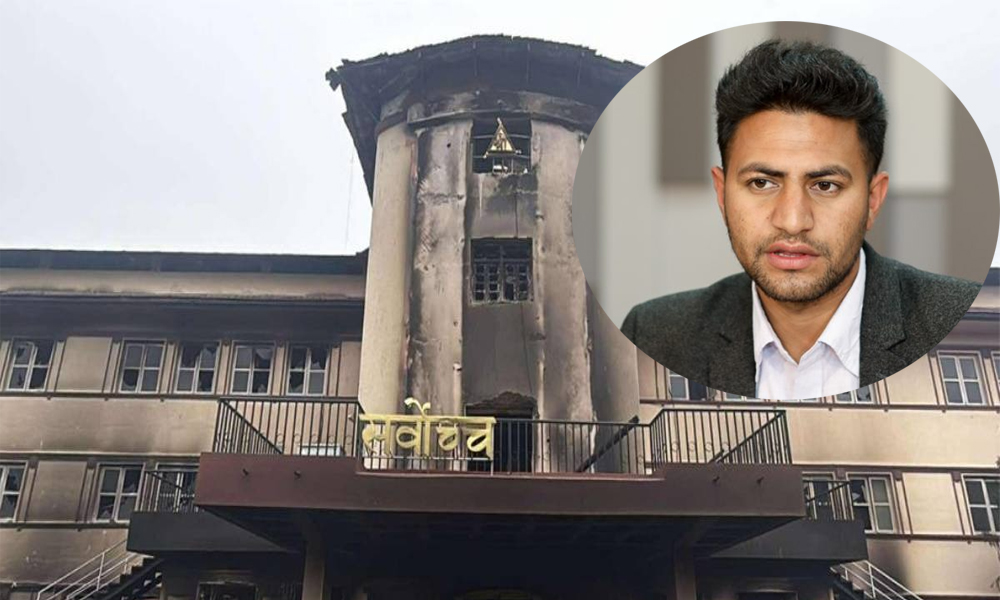 सर्वोच्च अदालतमा आगजनी गरेको आरोपमा अखिल क्रान्तिकारीका नेता पक्राउ