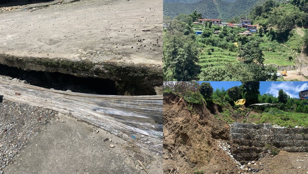 अव्यवस्थित सडक निर्माणले संकटमा पाटीभञ्ज्याङ, पुरानो ऐतिहासिक बस्ती विस्थापनको जोखिम