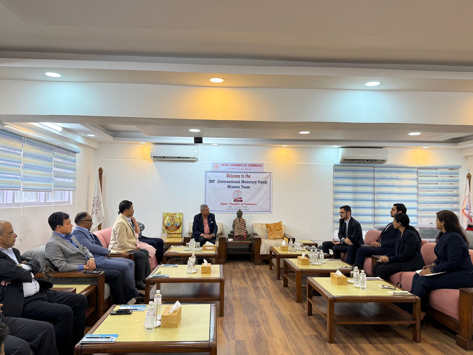 चेम्बर र आइएमएफका प्रतिनिधीबीच नेपालको आर्थिक अवस्थाबारे छलफल