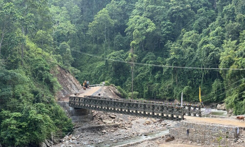 पुवा खोलामा बेलिब्रिज निर्माण, ३६ किमी छोटियो दूरी