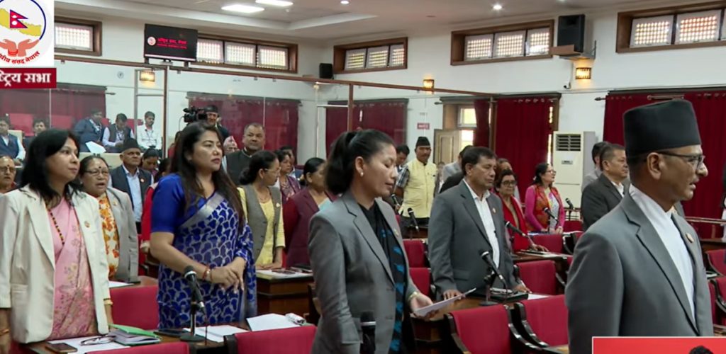 प्रधानमन्त्रीको भनाइलाई लिएर राष्ट्रिय सभामा विरोध, बैठक स्थगित