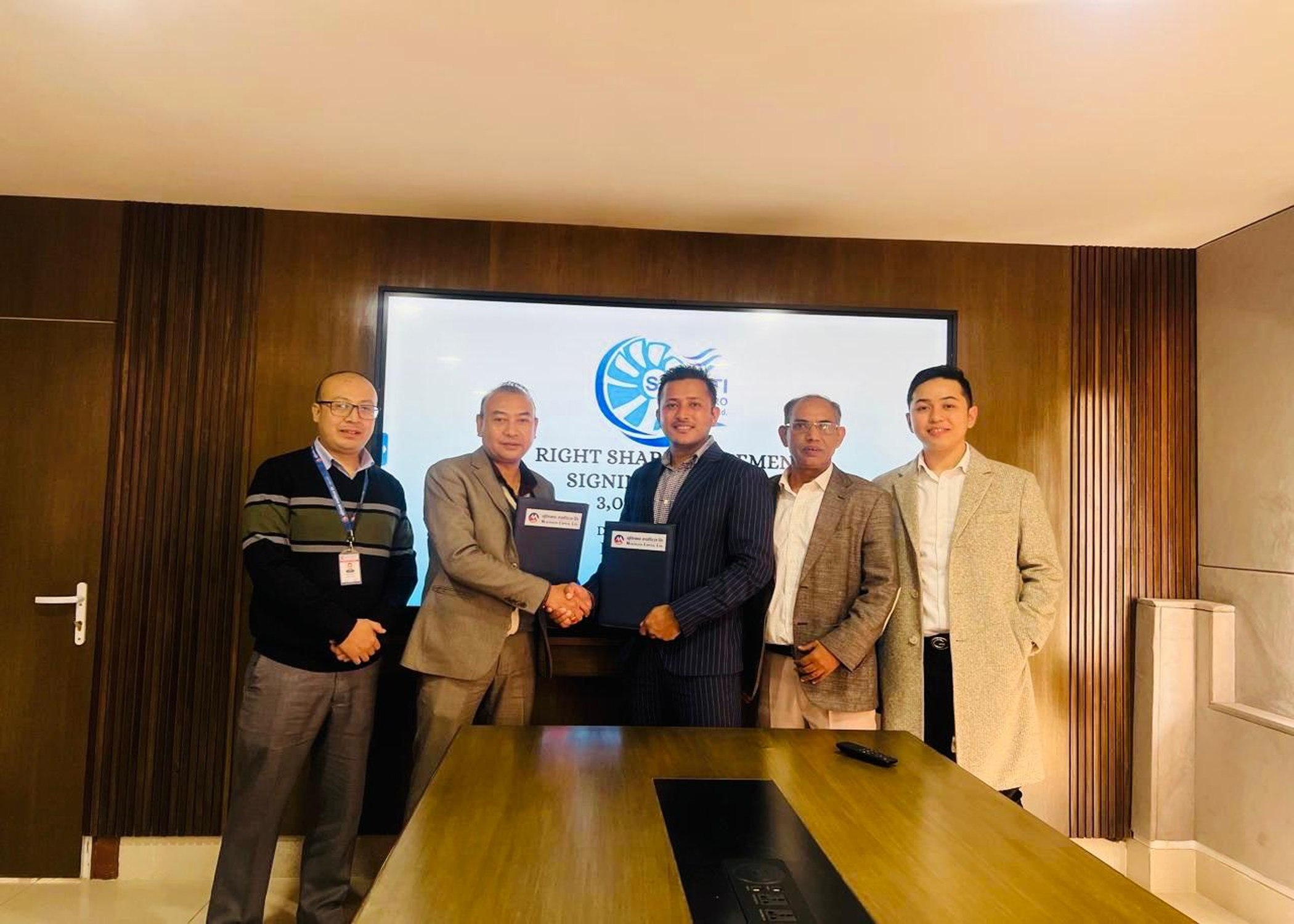 सिंगटी हाईड्रो इनर्जी लिमिटेड र मुक्तिनाथ क्यापिटल लिमिटेड बीच हकप्रद निष्काशन सम्बन्धी सम्झौता