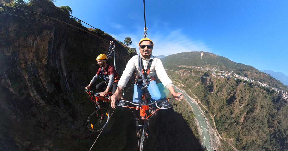 द क्लिफमा विश्वकै अग्लो र लामो व्यवसायिक स्काइ साइक्लिङ सुरु