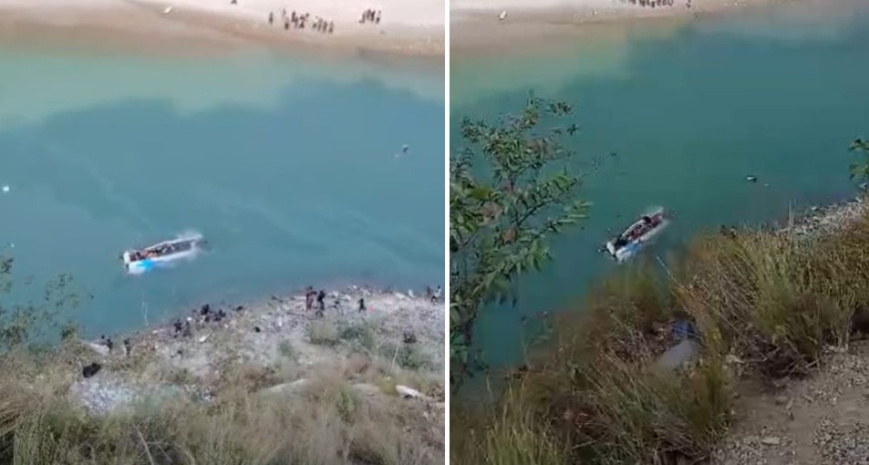 काठमाडौंबाट ओखलढुंगा जाँदै गरेको बस दुर्घटना, ६ जनाको मृत्यु