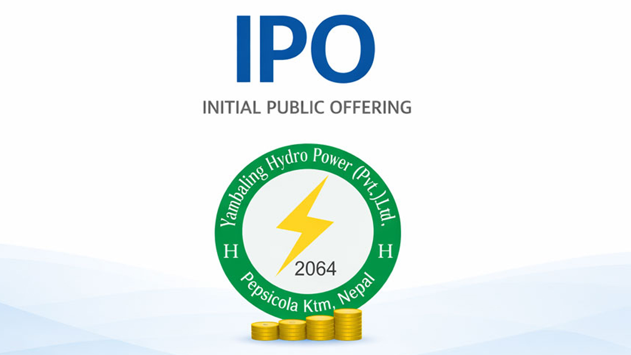 याम्बालिङ्ग हाइड्रोपावरले वैशाख १६ गतेदेखि आईपीओ निष्काशन गर्ने