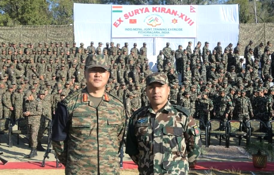 नेपाली सेना र भारतीय सेनाको संयुक्त सैन्य अभ्यास शुक्रबारदेखि शुरु