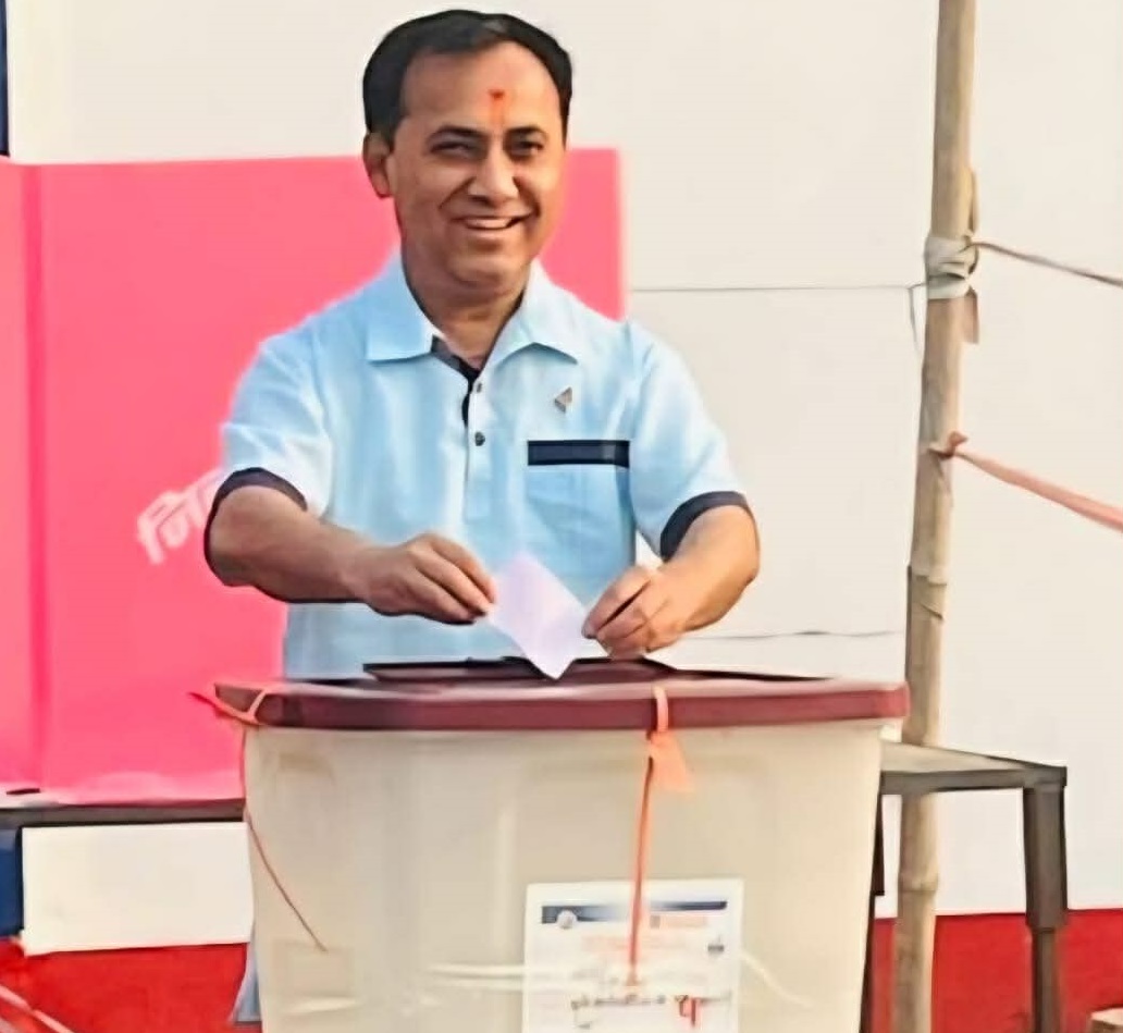 कांग्रेस उपसभापति शर्माले गरे मतदान