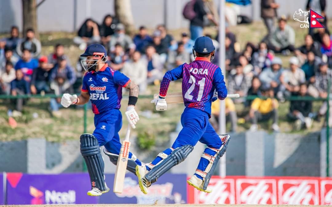 आयरल्यान्ड वुल्भ्सविरुद्ध नेपाल ६ विकेटले विजयी