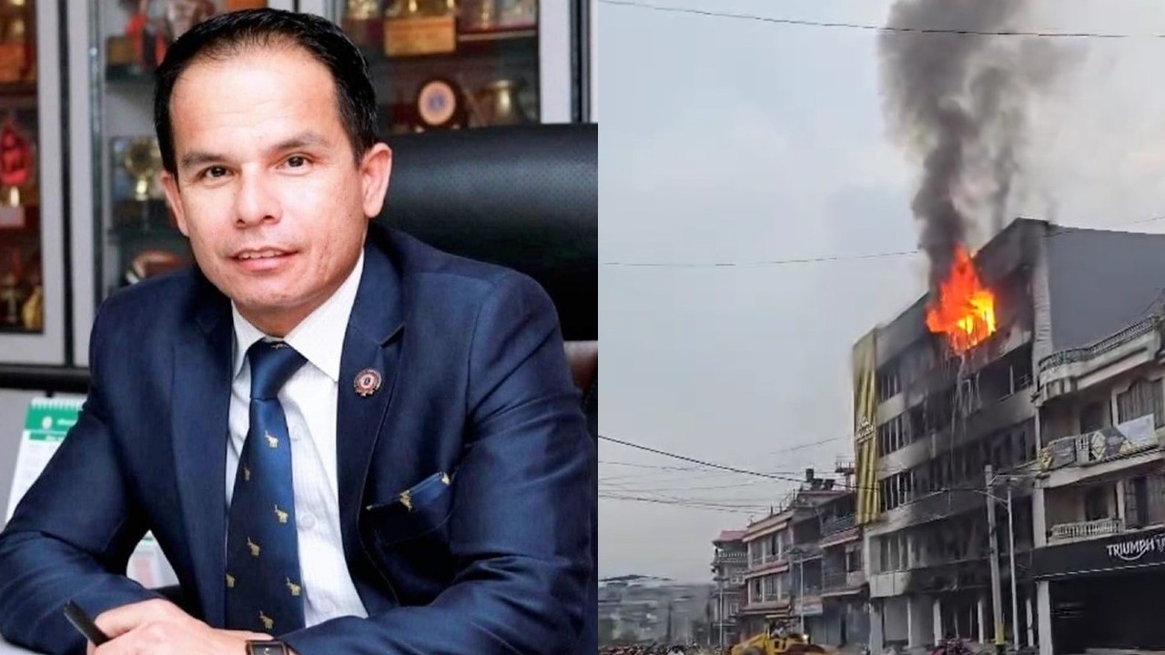 घर, अफिस जलेपछि ध्रुव थापाले भने : नेपालमा व्यवसाय गर्नु गल्ती पो रहेछ