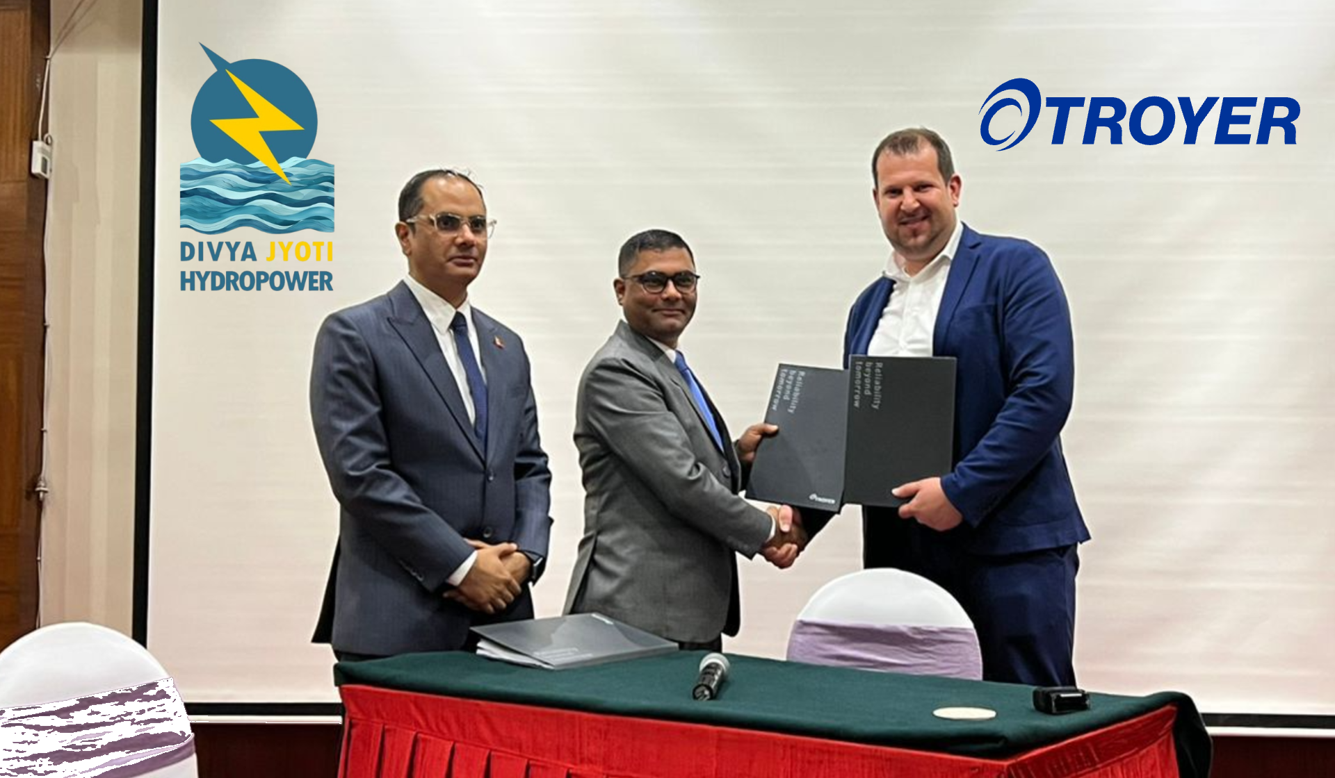 दिव्य ज्योति हाइड्रोपावर र ट्रोयरबीच ५० मेगावाट मर्स्याङ्दी बेसी जलविद्युत् परियोजनाको इलेक्ट्रो–मेकानिकल ठेक्का सम्झौता