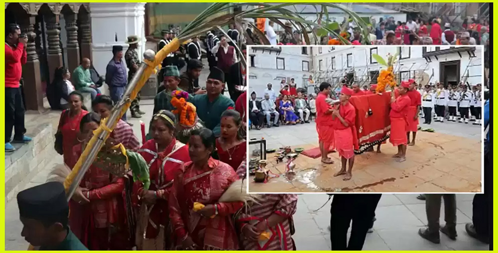 दशैँको सप्तमी, आज शुभसाइतमा फूलपाती भित्र्याइदै