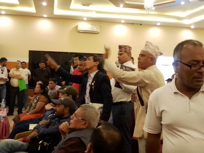 ग्रीन भेञ्चरको एजीएममा लफडा, आधा घण्टाका लागि सभा स्थगित
