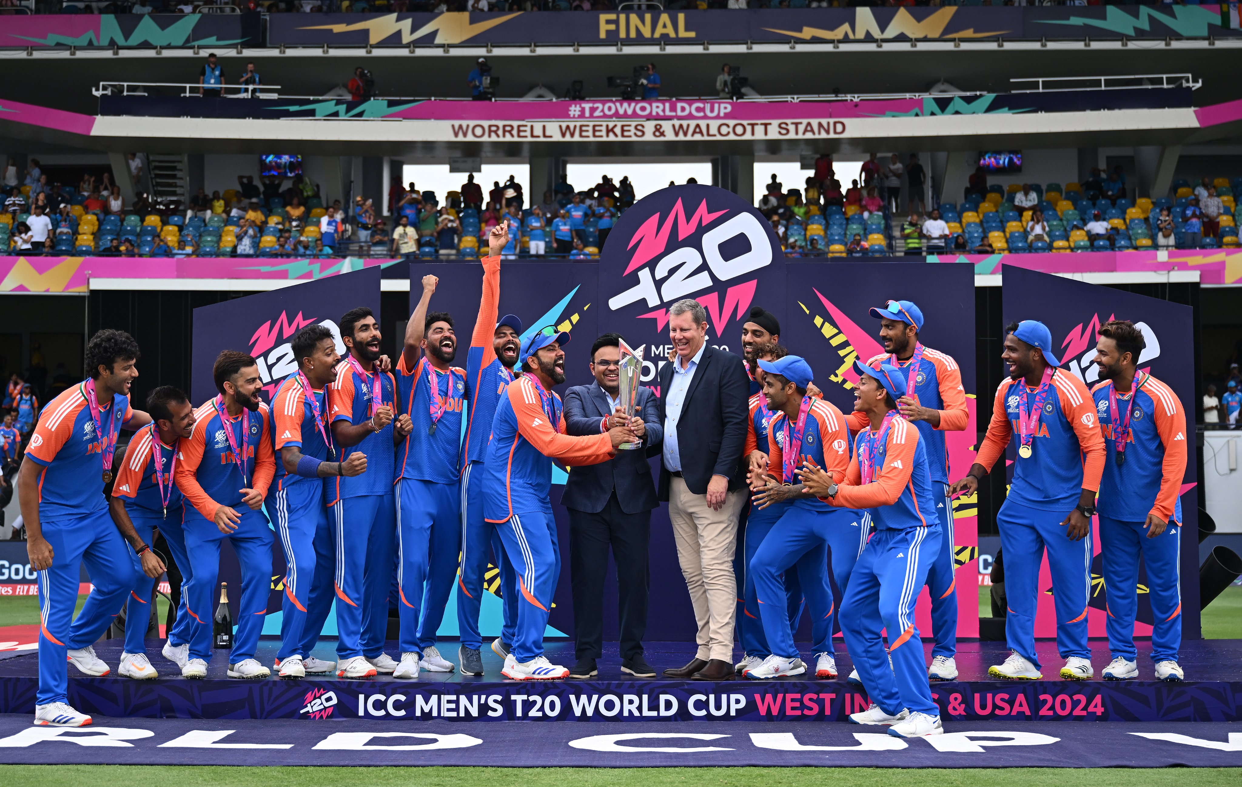 टी-२० विश्वकपको उपाधि जितेको भारतीय क्रिकेट टिमलाई १२५ करोड भारु पुरस्कार दिने घोषणा