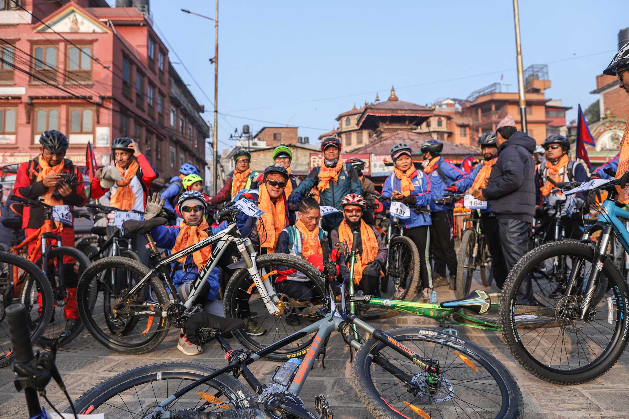 राइड टु सिन्धुलीगढी साइकल यात्रा पशुपतिनाथबाट सुरु, १५० यात्रीलाई उपप्रधानमन्त्री पोखरेलले गरे विदाइ