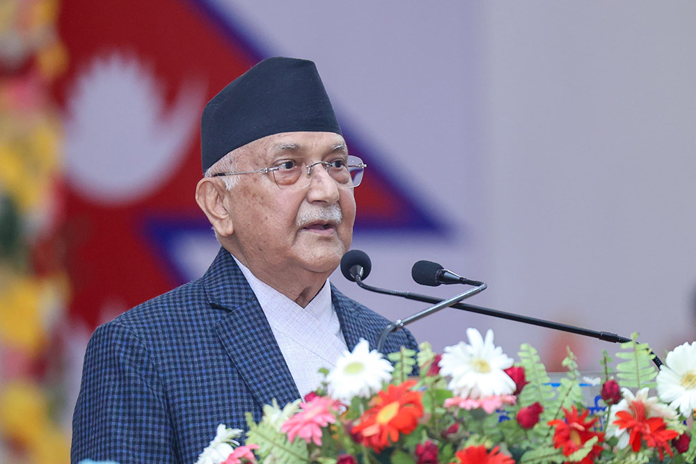 सुनकोशी मरिन डाइभर्सन परियोजना समयमा नसकिए ठेक्का तोडिन्छ- प्रधानमन्त्री ओली