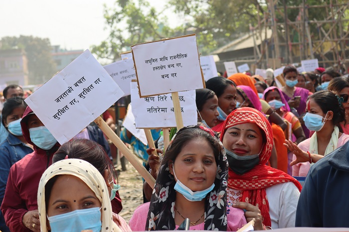 लघुवित्त बचाउन माग गर्दै महिलाहरुले गरे विराटनगरमा शान्तिपूर्ण प्रदर्शन