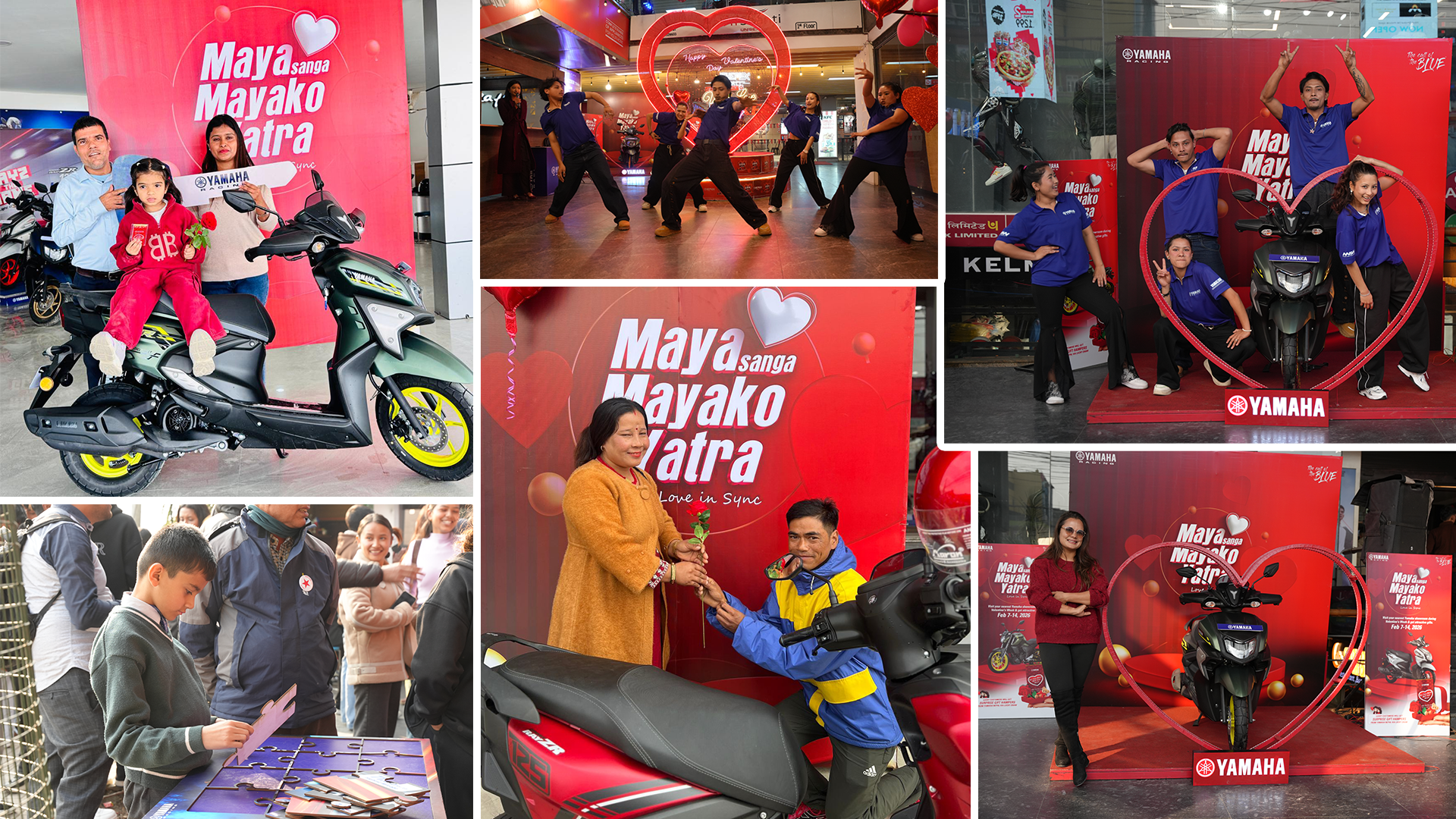 देशव्यापी भ्यालेन्टाइन अभियान “मायासँग मायाको यात्रा” मार्फत यामाहा नेपालले मनायो प्रेमको उत्सव