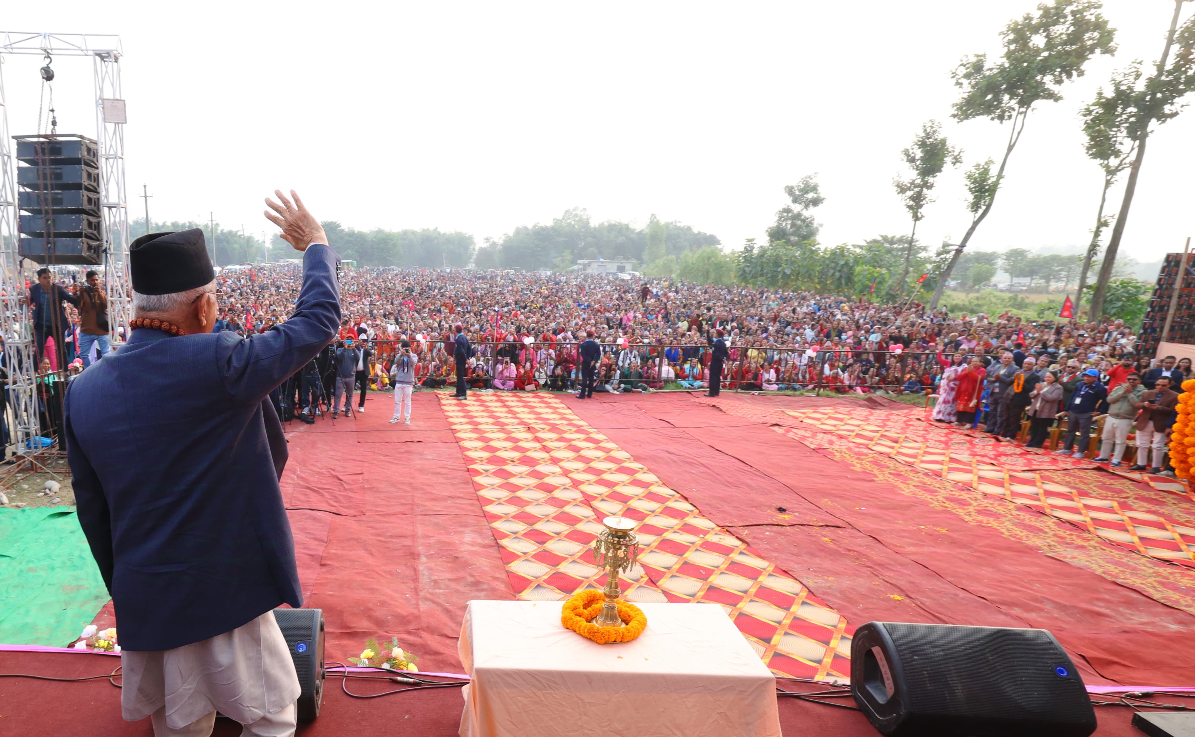 प्रधानमन्त्री ओली आज पनि झापा मै