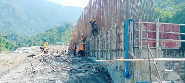 मर्स्याङ्दी बेसी जलविद्युत आयोजनाको २५ प्रतिशत काम सम्पन्न, निर्माणले लियो तीव्र गति