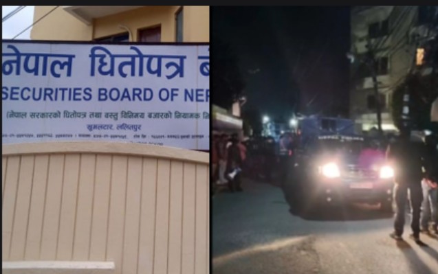 प्रहरी भ्यानमा सेबोन अध्यक्ष सन्तोष नारायण श्रेष्ठलाई कार्यालयबाट निकालियो