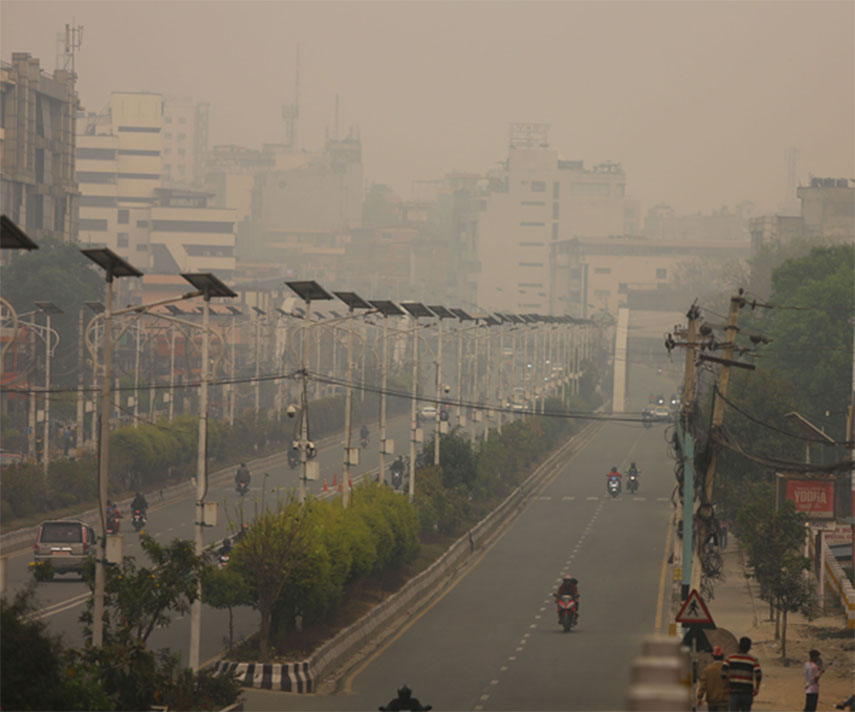 काठमाडौं विश्वकै आठौँ प्रदूषित सहर, यी हुन् नेपालका 'रेड जोन' सहर