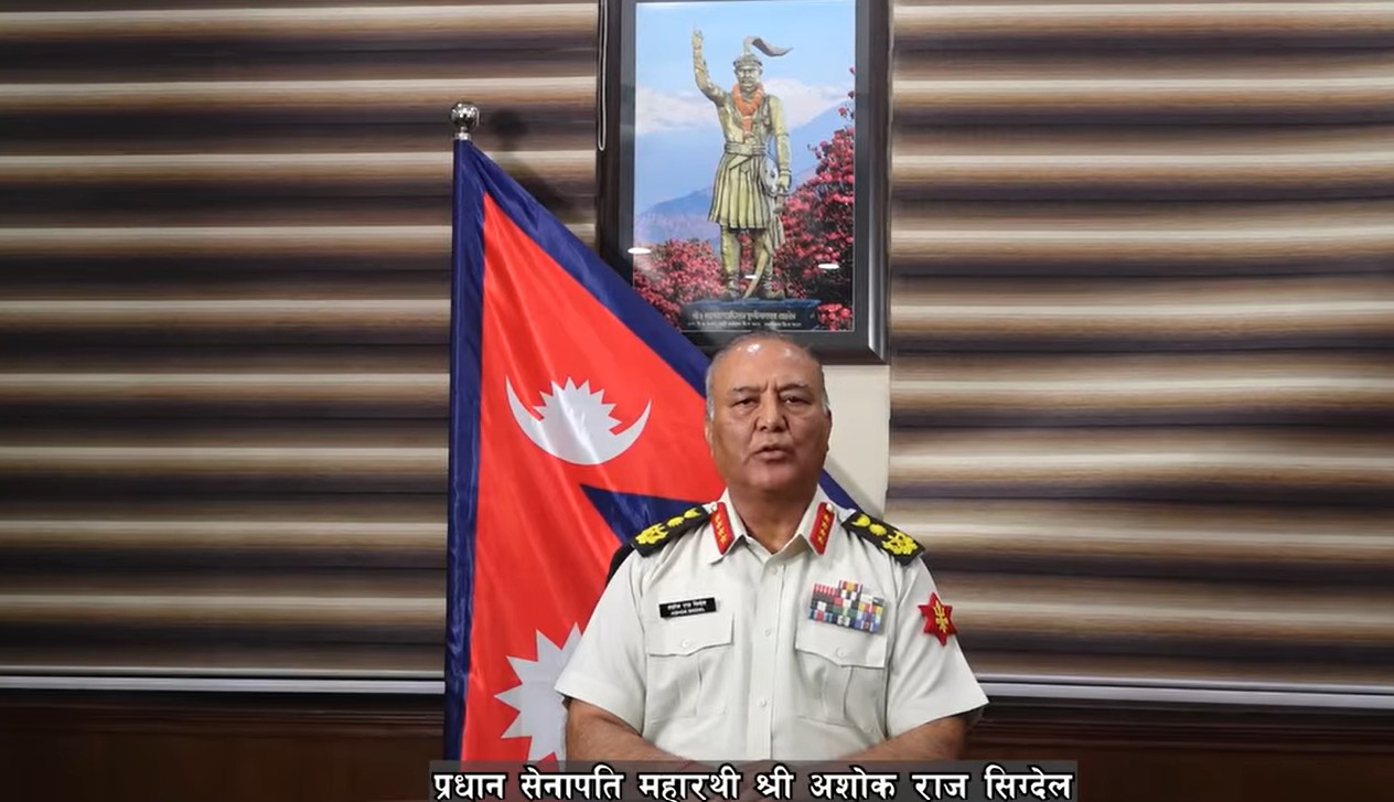 प्रधानसेनापति सिग्देलको अपिल : वार्ता बाटो समातेर समस्या समाधान गर्न आग्रह